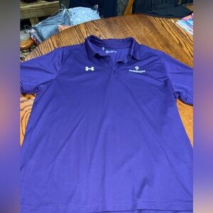 UNDER ARMOUR SIZE XXL LOOSE FIT PERFORMANCE POLO WITH KRIEGHOFF LOGO EUC